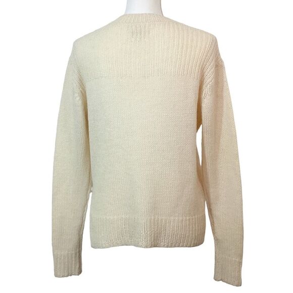 ISABEL MARANT ETOILE Women’s 38 (M) Wool Alpaca Pullover Sweater Side Vent Cream - Picture 7 of 14